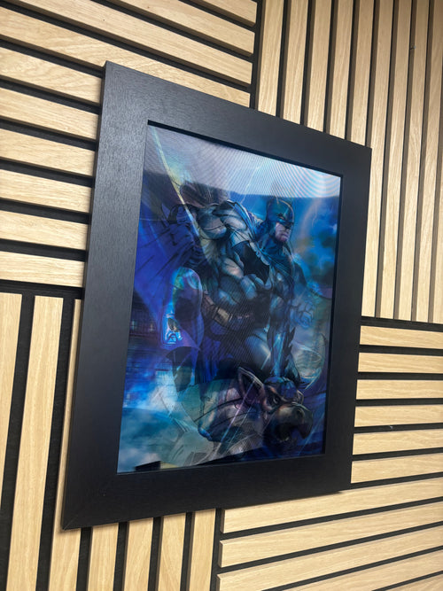 Batman DC 3D Lenticular Poster Framed 30x40cm
