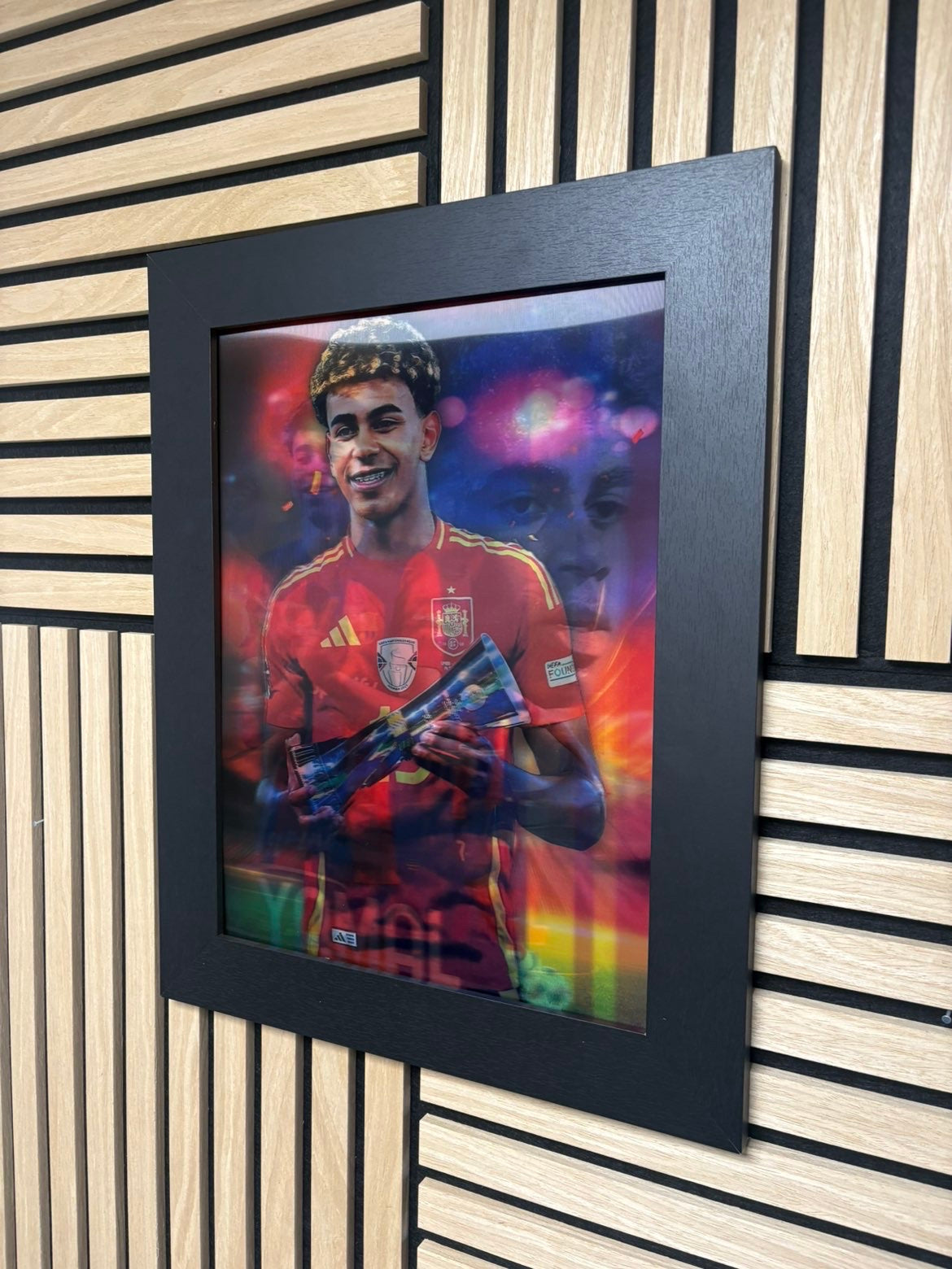 Lamine Yamal 3D Lenticular Poster Framed 30x40cm