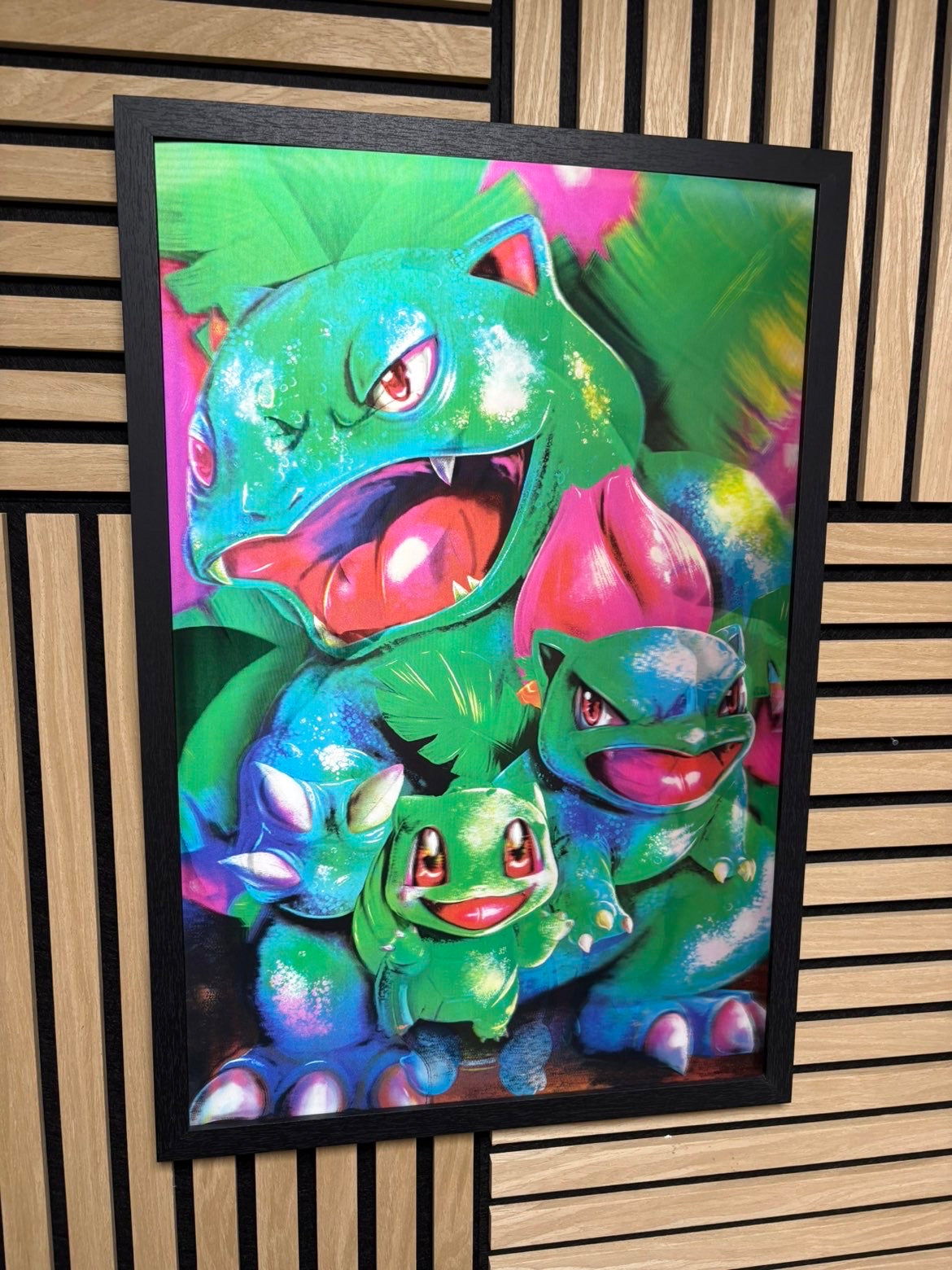 Pokemon 3D Lenticular Poster Framed 40x60cm