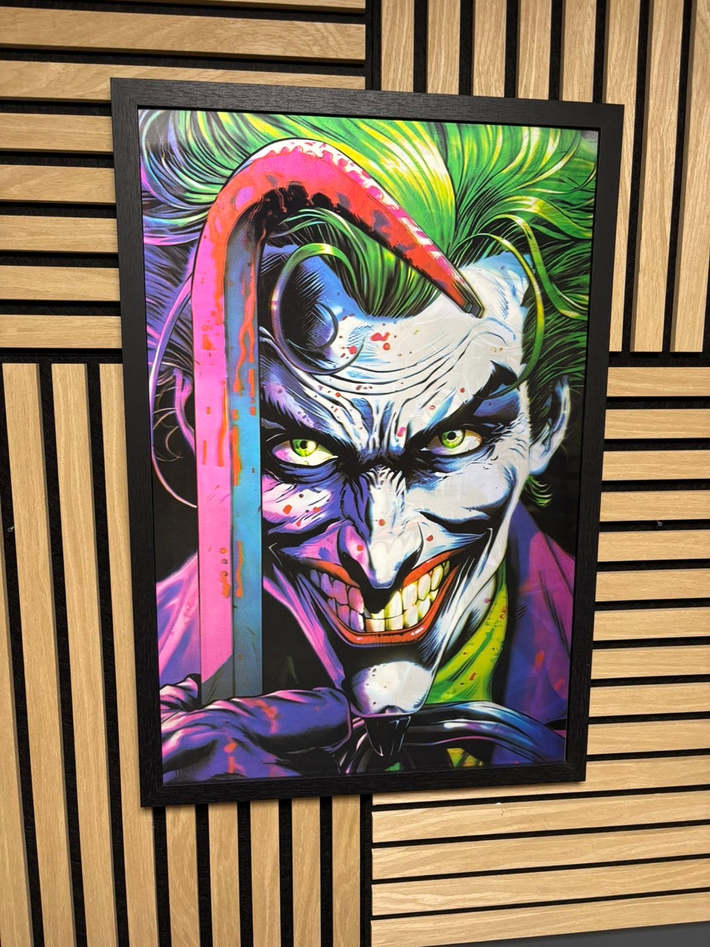 Joker 3D Lenticular Poster Framed 40x60cm