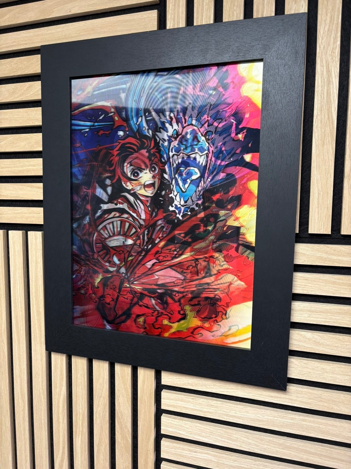 Dragon Slayer 3D Lenticular Poster Framed 30x40cm