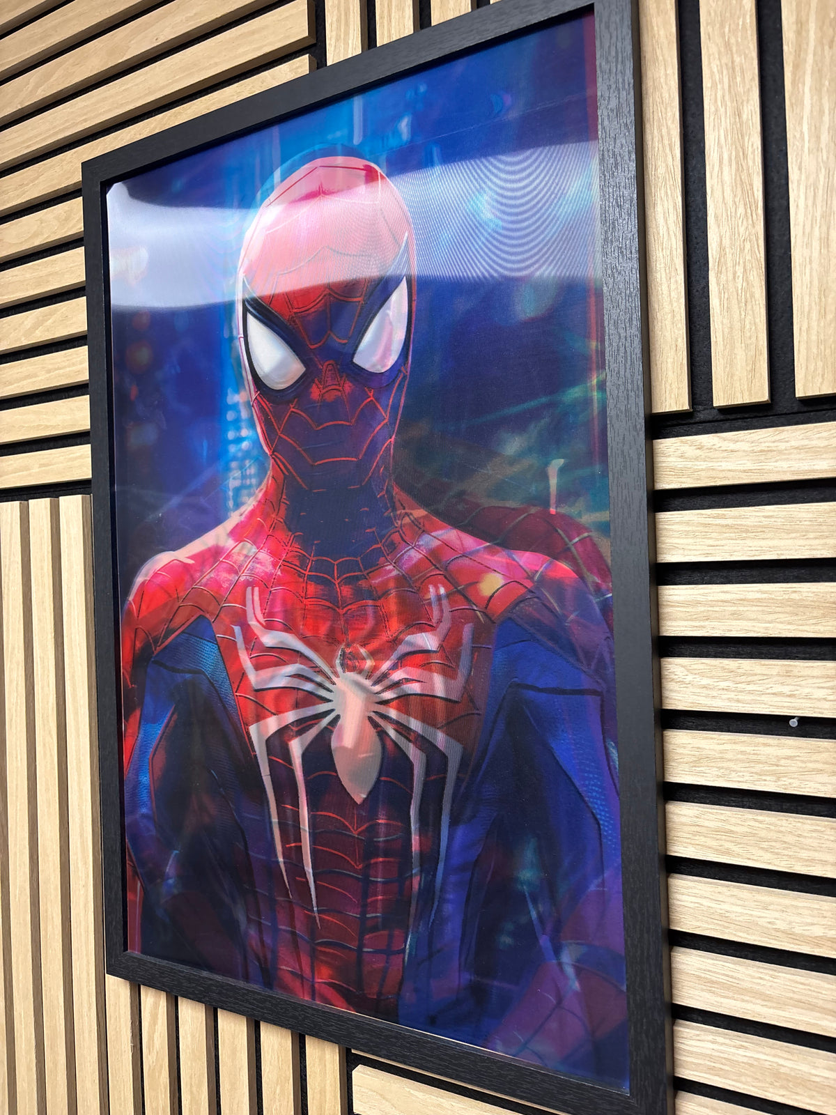 Spiderman 3D Lenticular Poster Framed 40x60cm