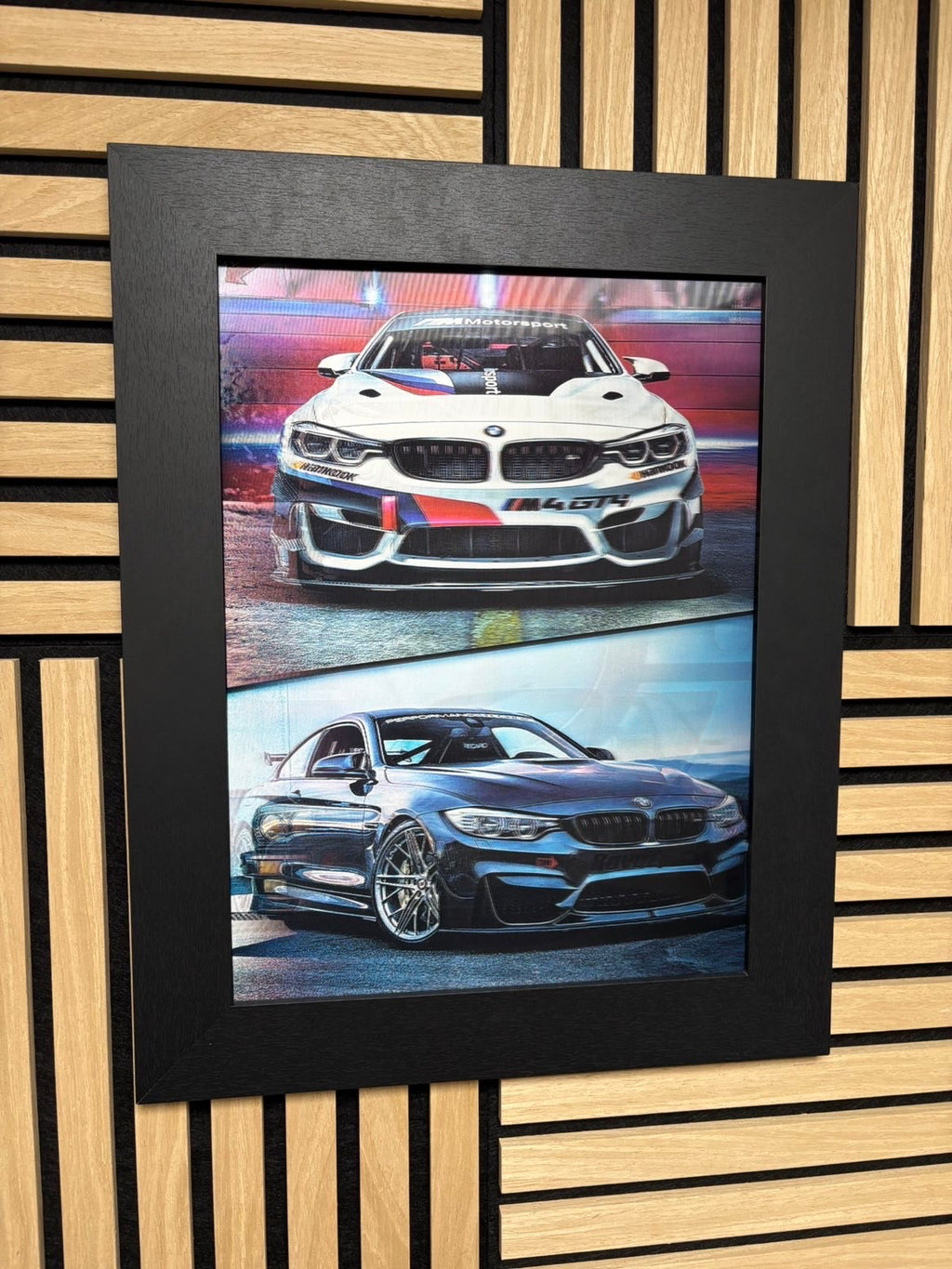BMW 3D Lenticular Poster Framed 30x40cm