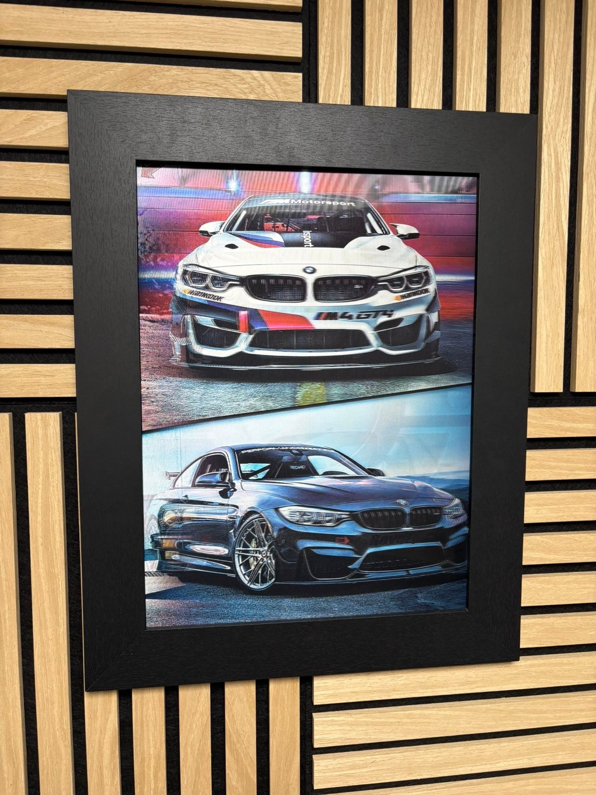 BMW 3D Lenticular Poster Framed 30x40cm