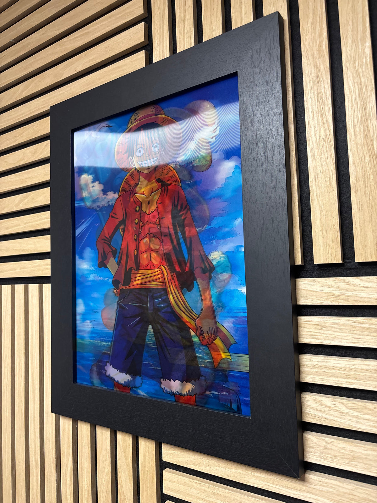 One Piece 3D Lenticular Poster Framed 30x40cm