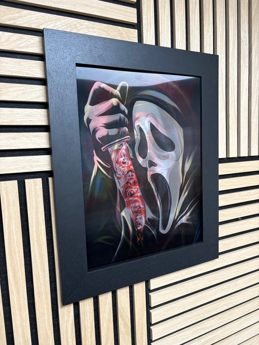 Scream 3D Lenticular Poster Framed 30x40cm