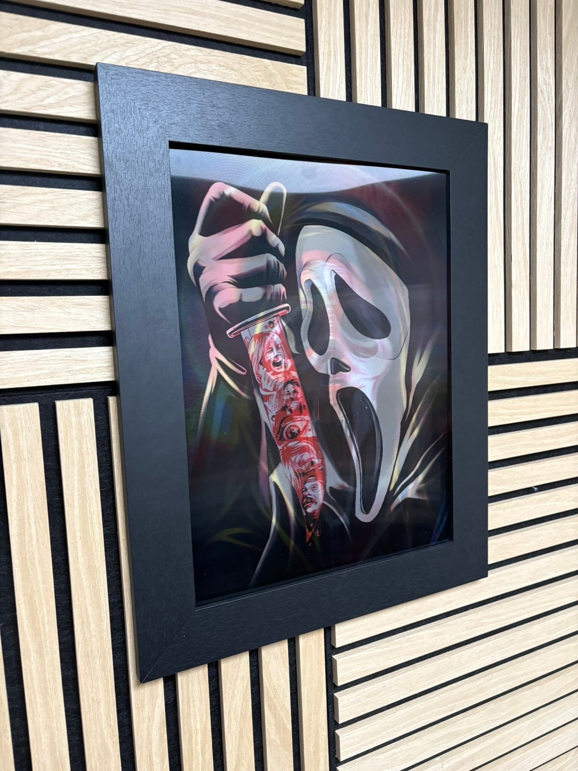 Scream 3D Lenticular Poster Framed 30x40cm