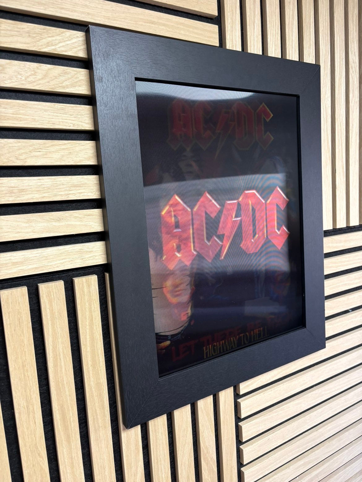AC-DC 3D Lenticular Poster Framed 30x40cm