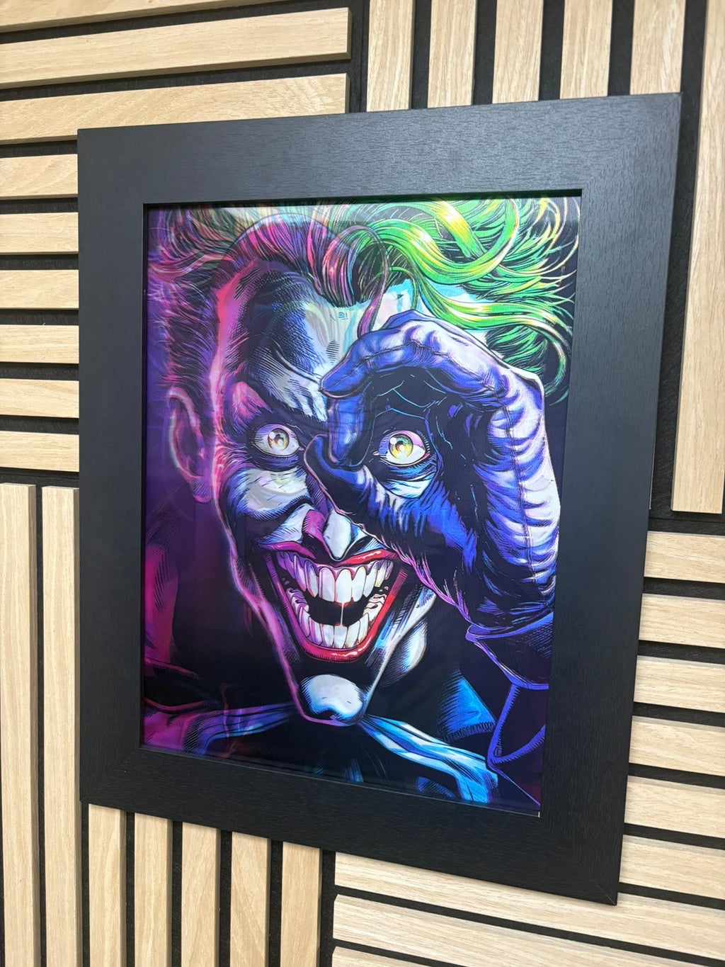 Joker 3D Lenticular Poster Framed 30x40cm