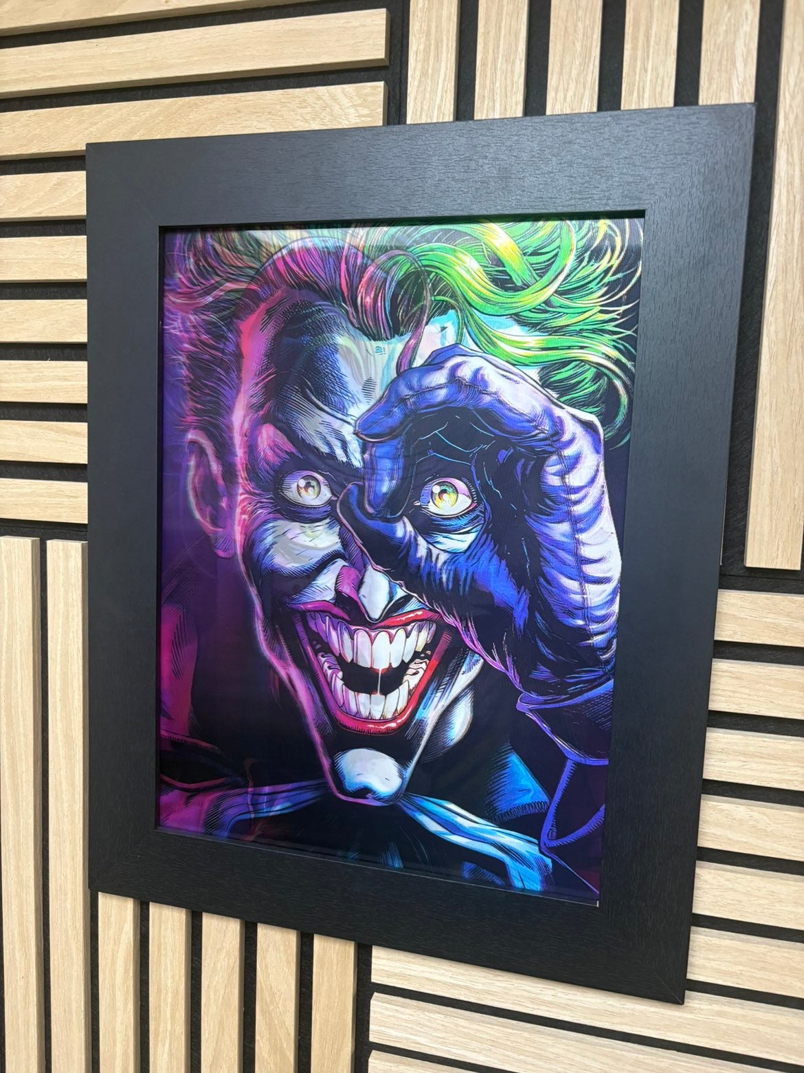 Joker 3D Lenticular Poster Framed 30x40cm