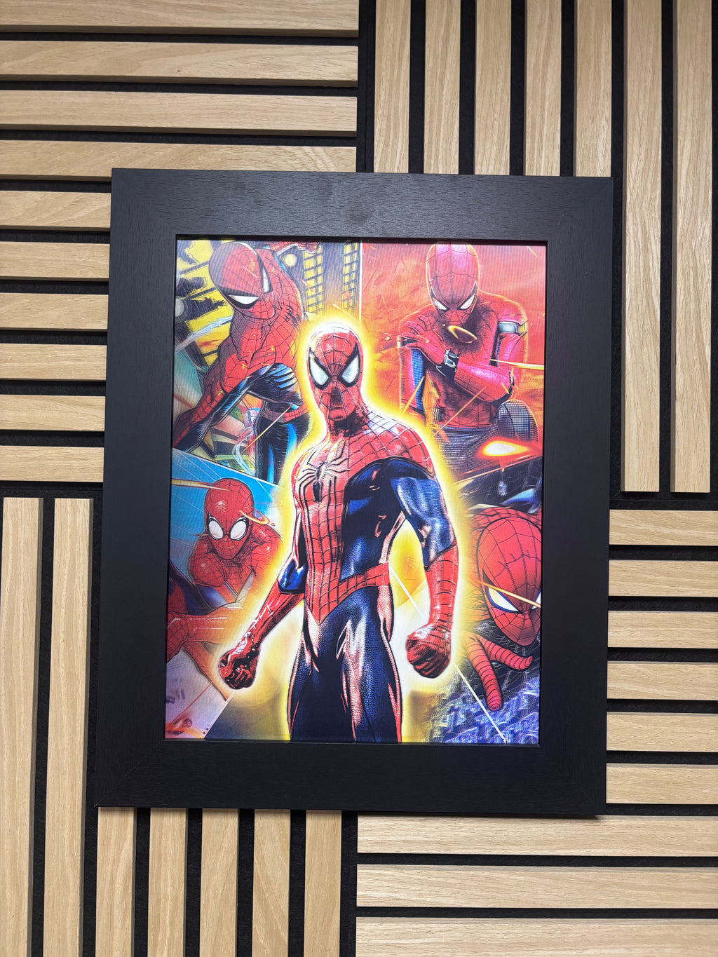 Spiderman 3D Lenticular Poster Framed 30x40cm