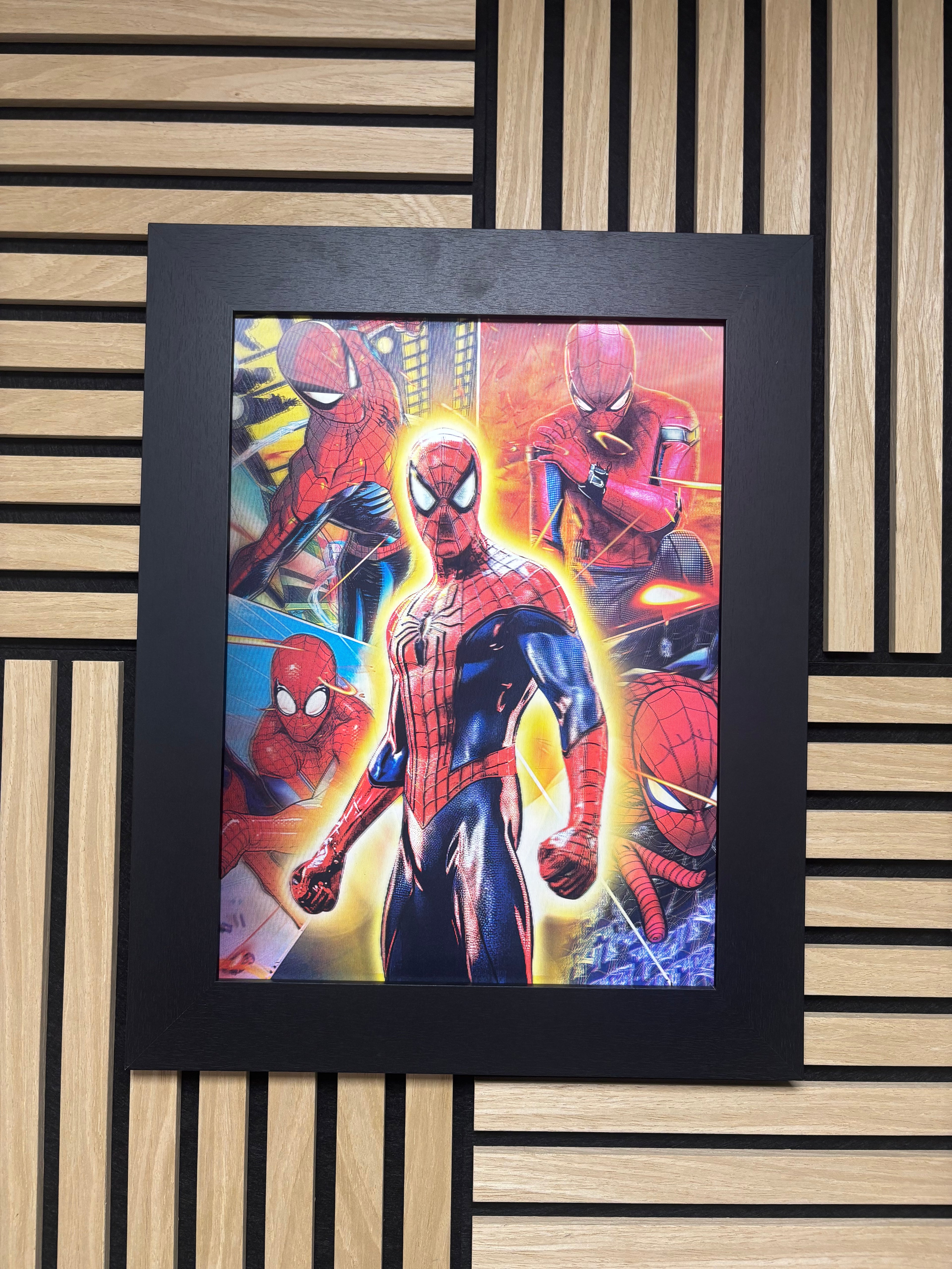 Spiderman 3D Lenticular Poster Framed 30x40cm