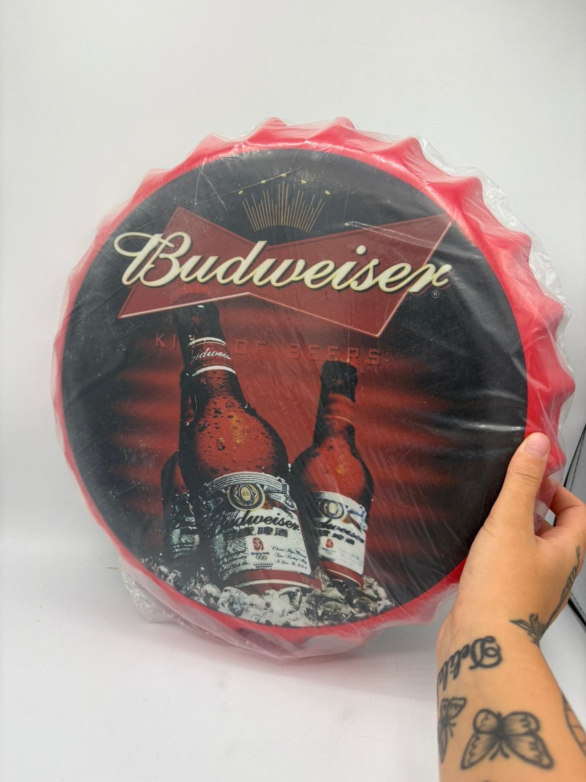 Budweiser 35cm Decorative Bottle Cap