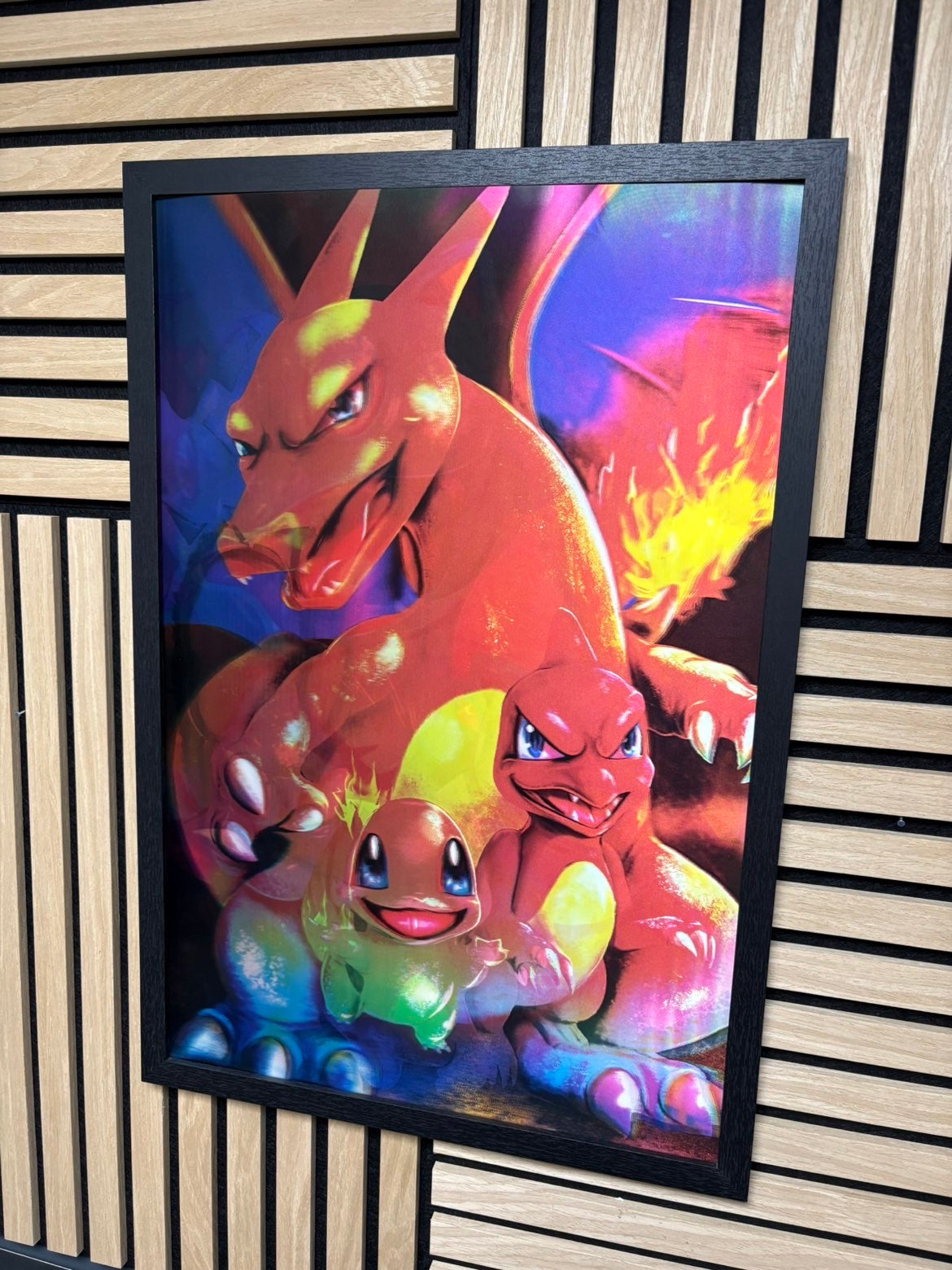 Pokemon 3D Lenticular Poster Framed 40x60cm