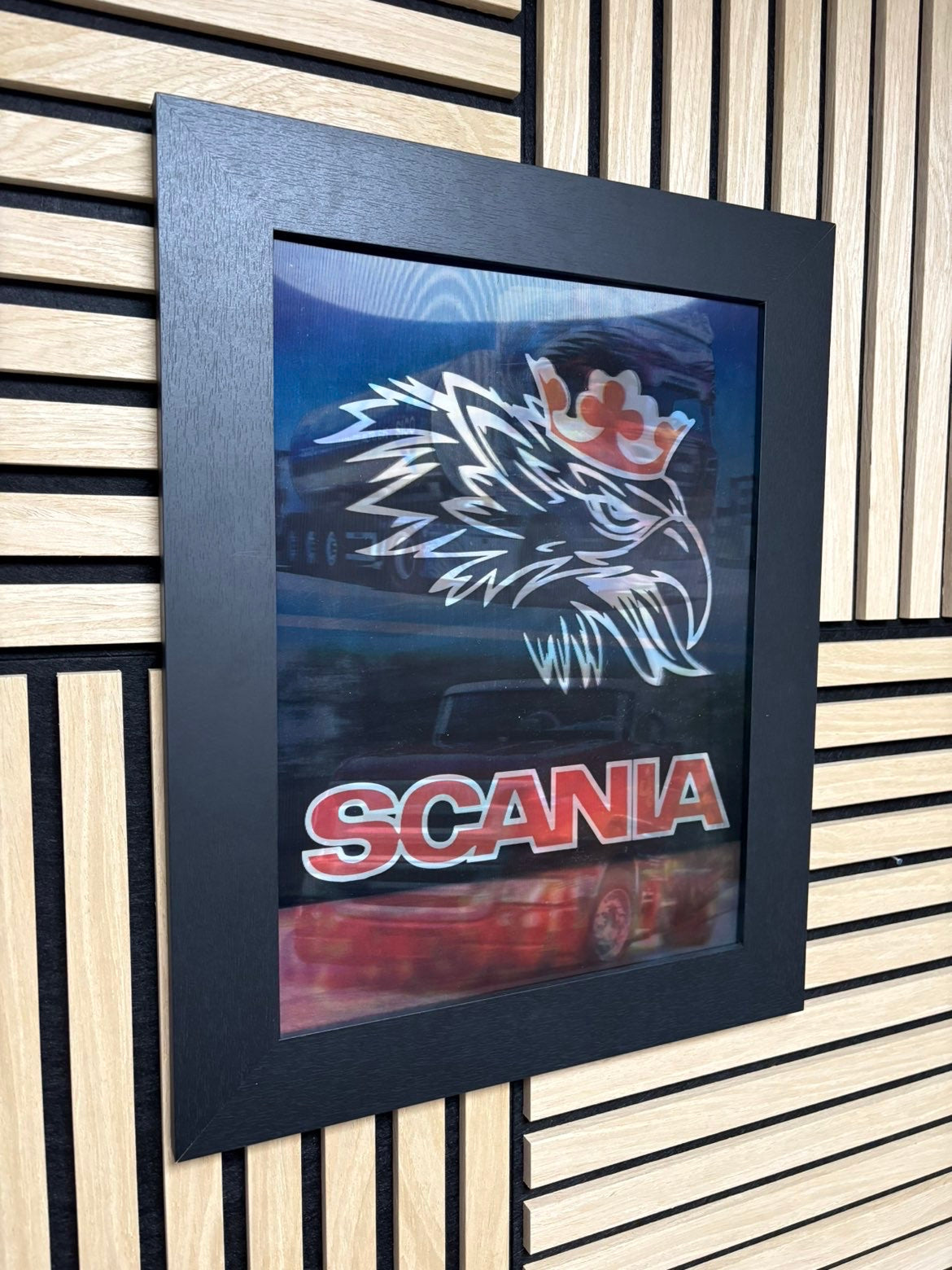Scania 3D Lenticular Poster Framed 30x40cm