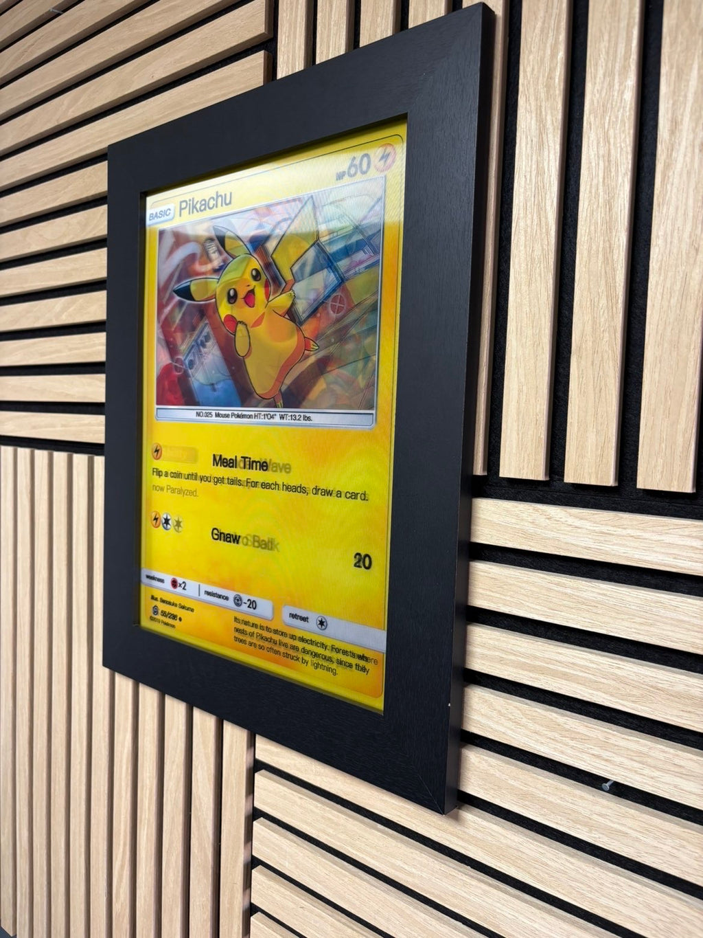 Pikachu 3D Lenticular Poster Framed 30x40cm