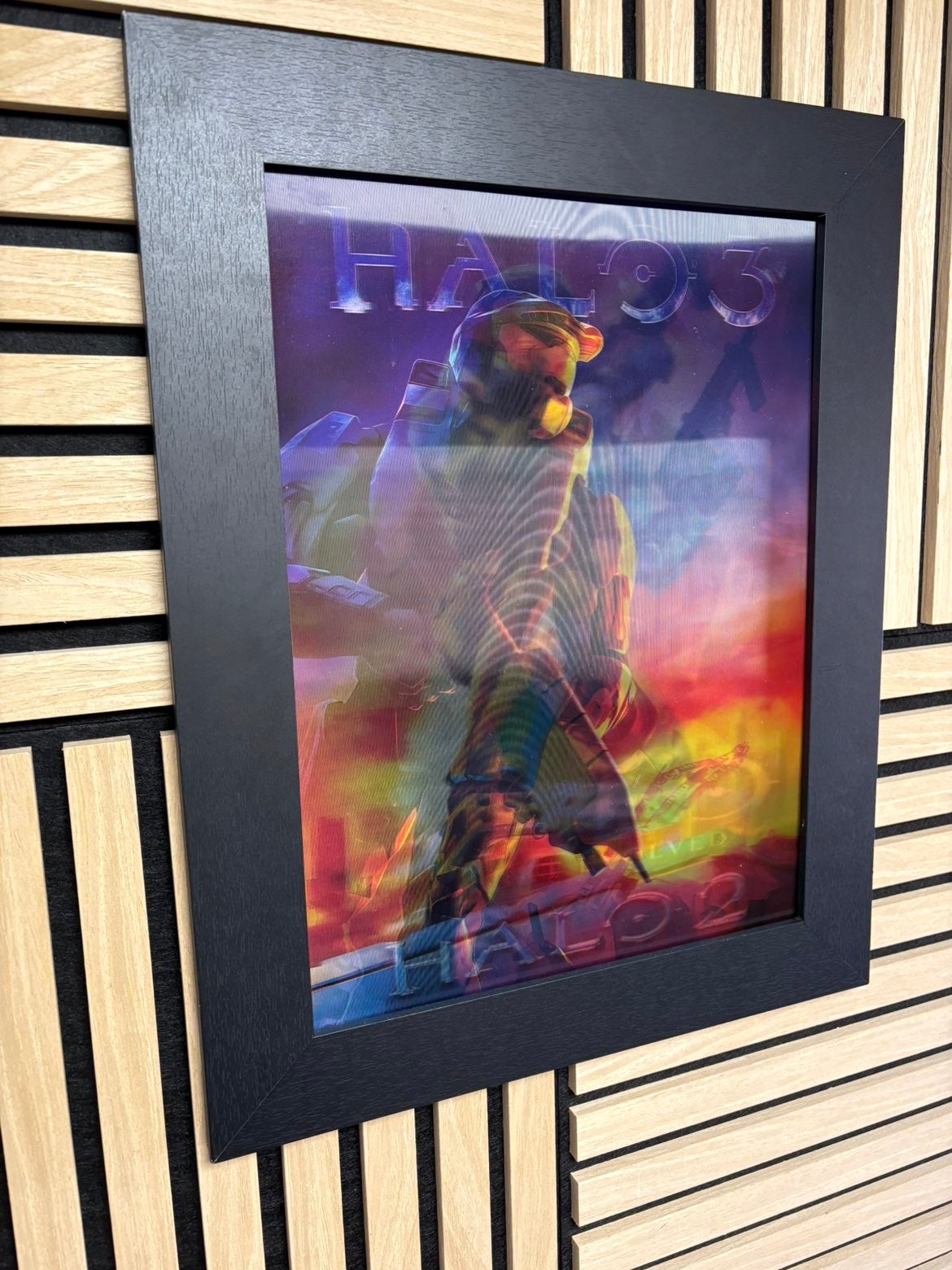 Halo 3D Lenticular Poster Framed 30x40cm