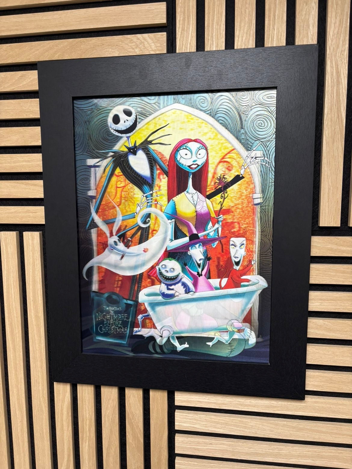 Nightmare Before Christmas 3D Lenticular Poster Framed 30x40cm