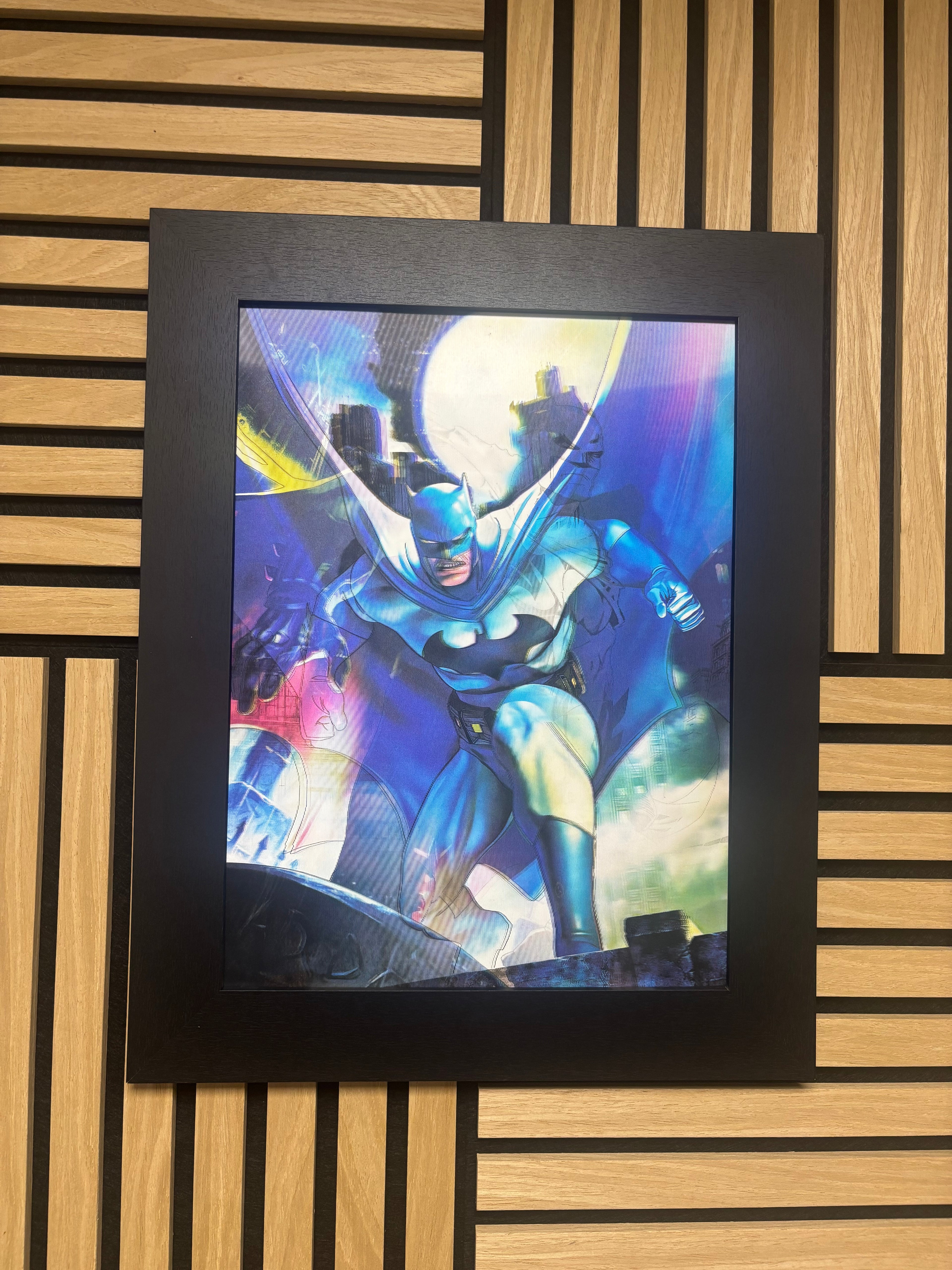 Batman DC 3D Lenticular Poster Framed 30x40cm