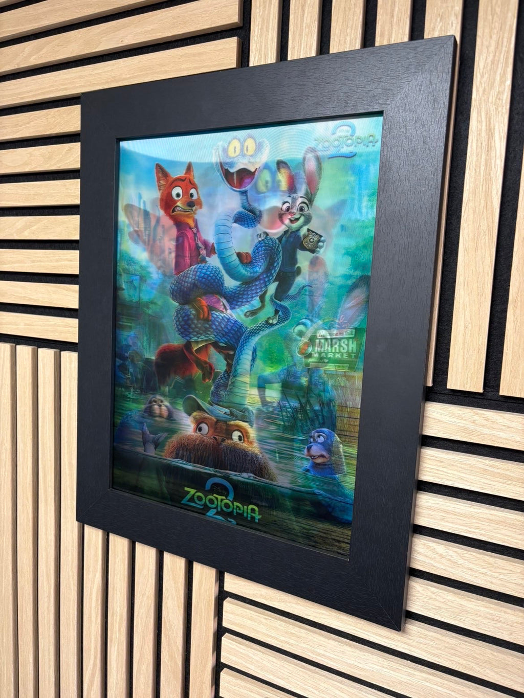 Zootopia 3D Lenticular Poster Framed 30x40cm