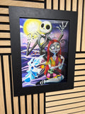 Nightmare Before Christmas 3D Lenticular Poster Framed 30x40cm