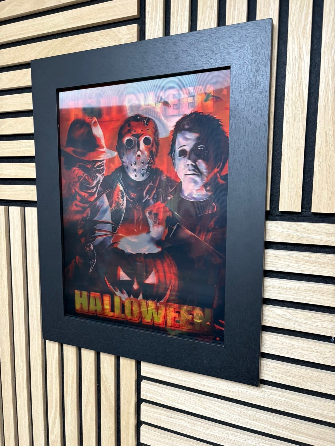 Halloween 3D Lenticular Poster Framed 30x40cm
