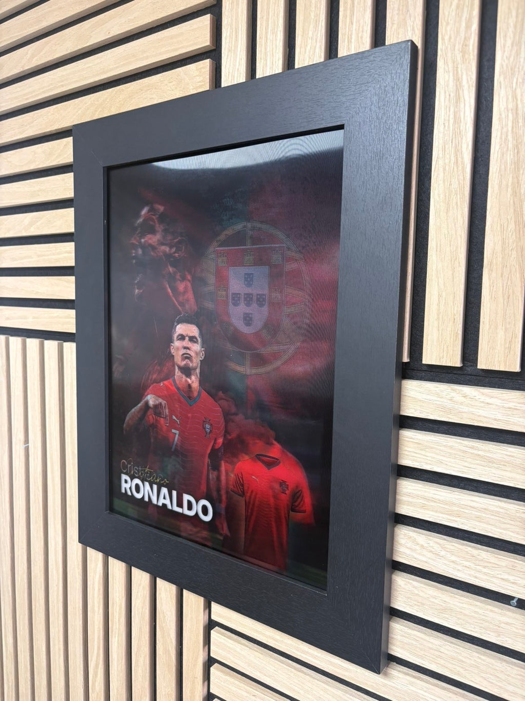 Ronaldo CR7 3D Lenticular Poster Framed 30x40cm