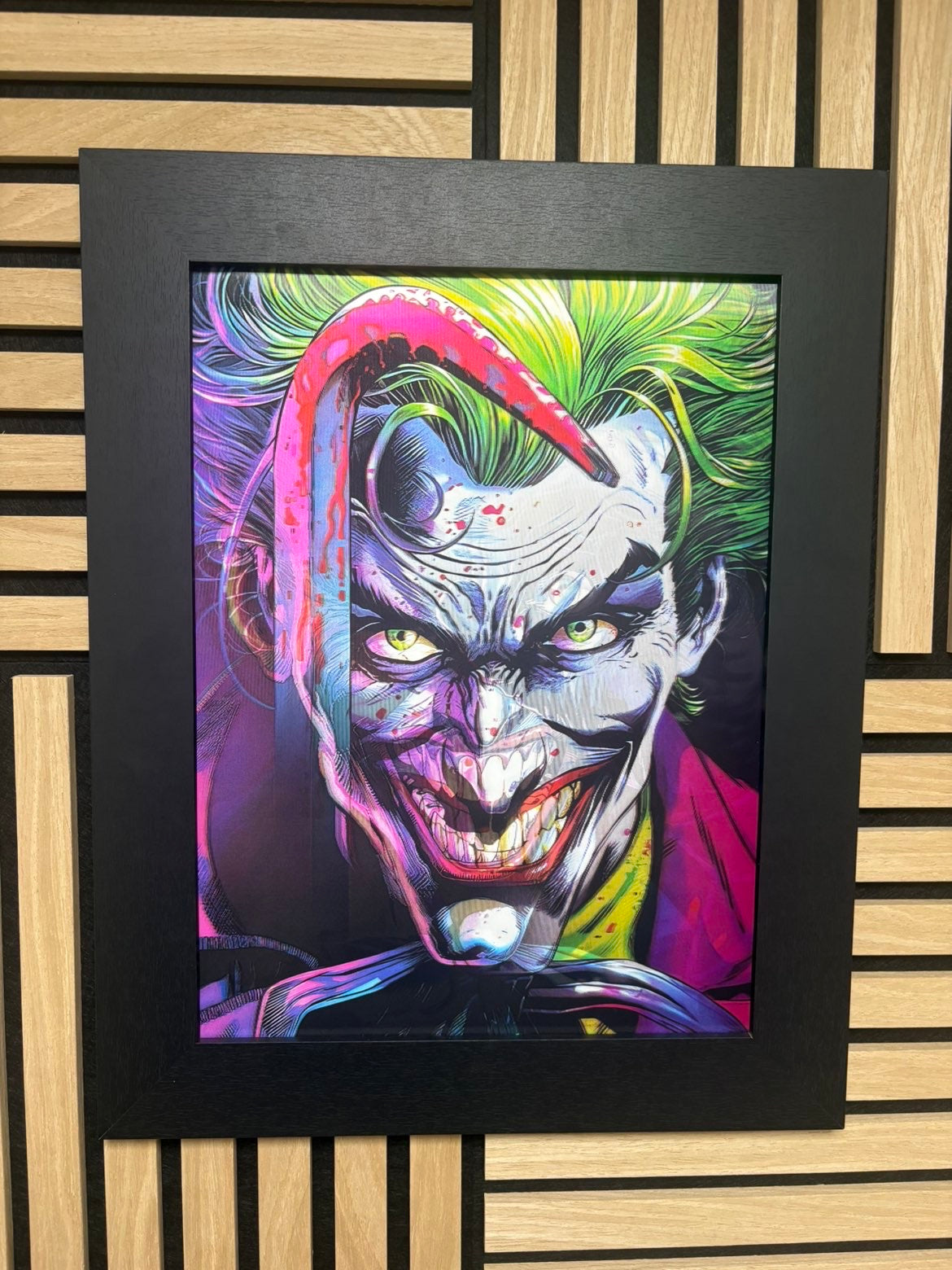 Joker 3D Lenticular Poster Framed 30x40cm