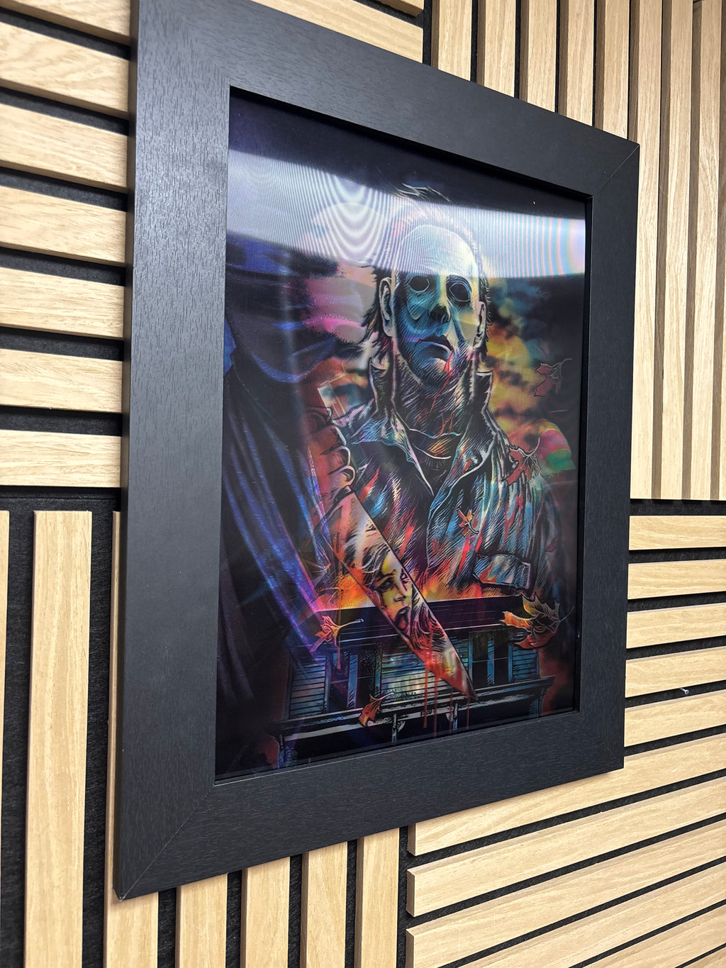 Scream 3D Lenticular Poster Framed 30x40cm