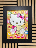 Hello Kitty 3D Lenticular Poster Framed 30x40cm