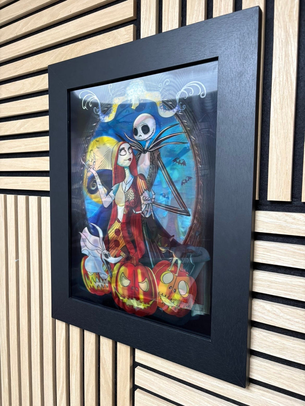 Nightmare Before Christmas 3D Lenticular Poster Framed 30x40cm