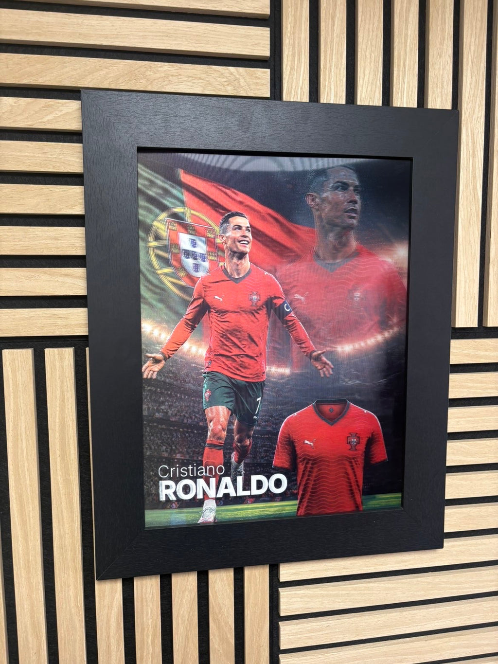 Ronaldo CR7 3D Lenticular Poster Framed 30x40cm