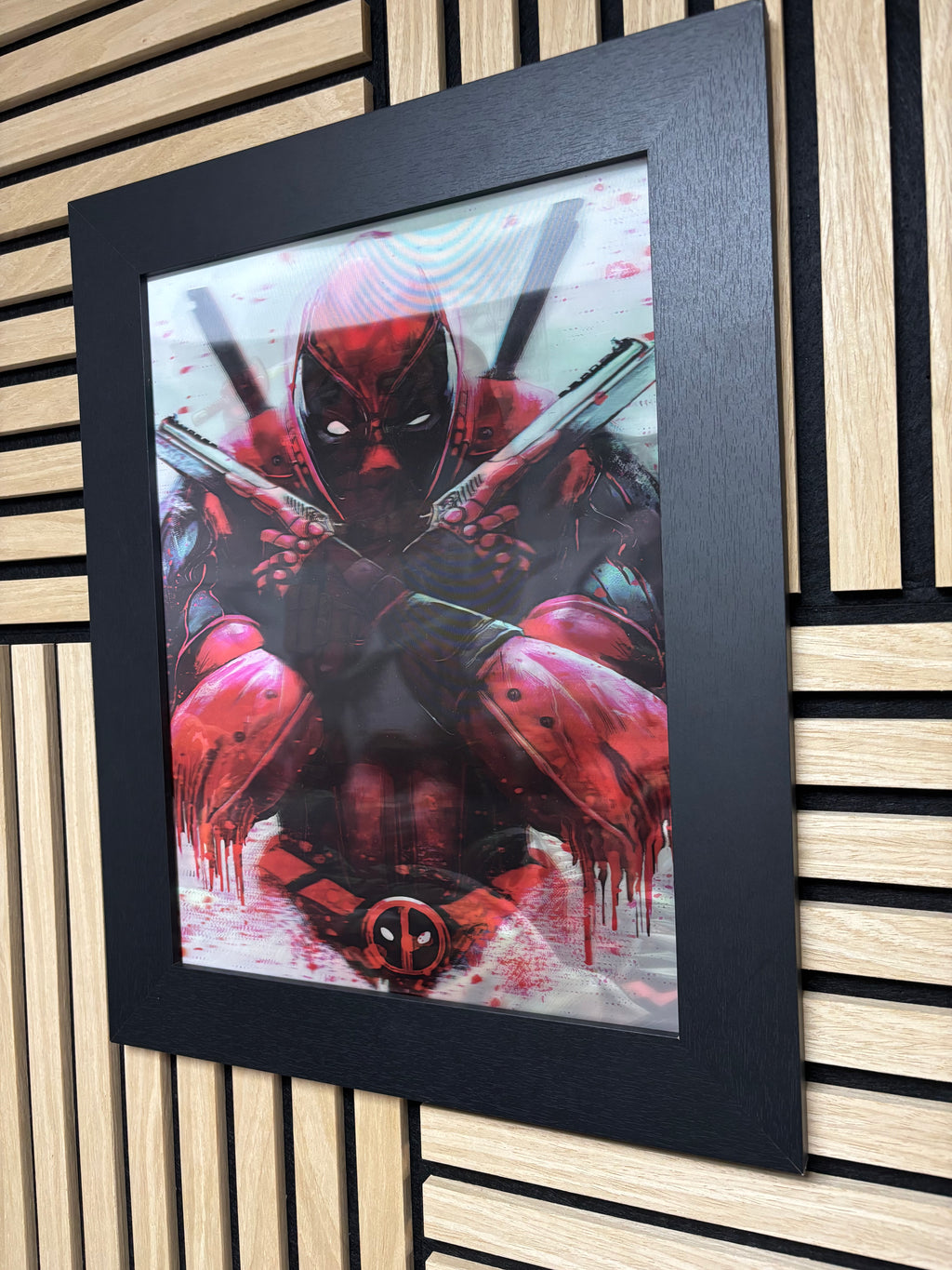 Deadpool 3D Lenticular Poster Framed
