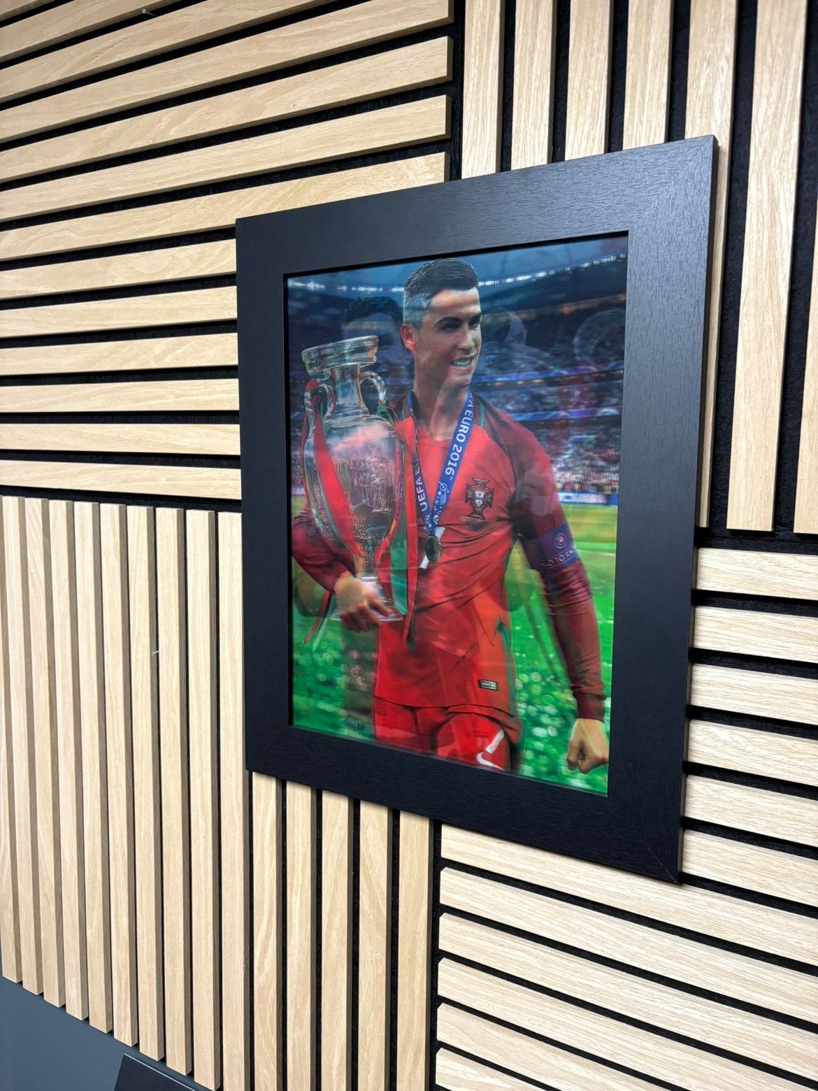 Cristiano Ronaldo CR7 3D Lenticular Poster Framed 30x40cm