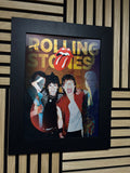 Rolling Stones 3D Lenticular Poster Framed 30x40cm