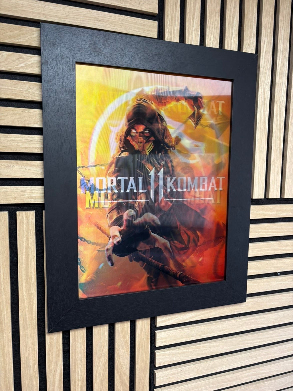 Mortal Kombat 3D Lenticular Poster Framed 30x40cm