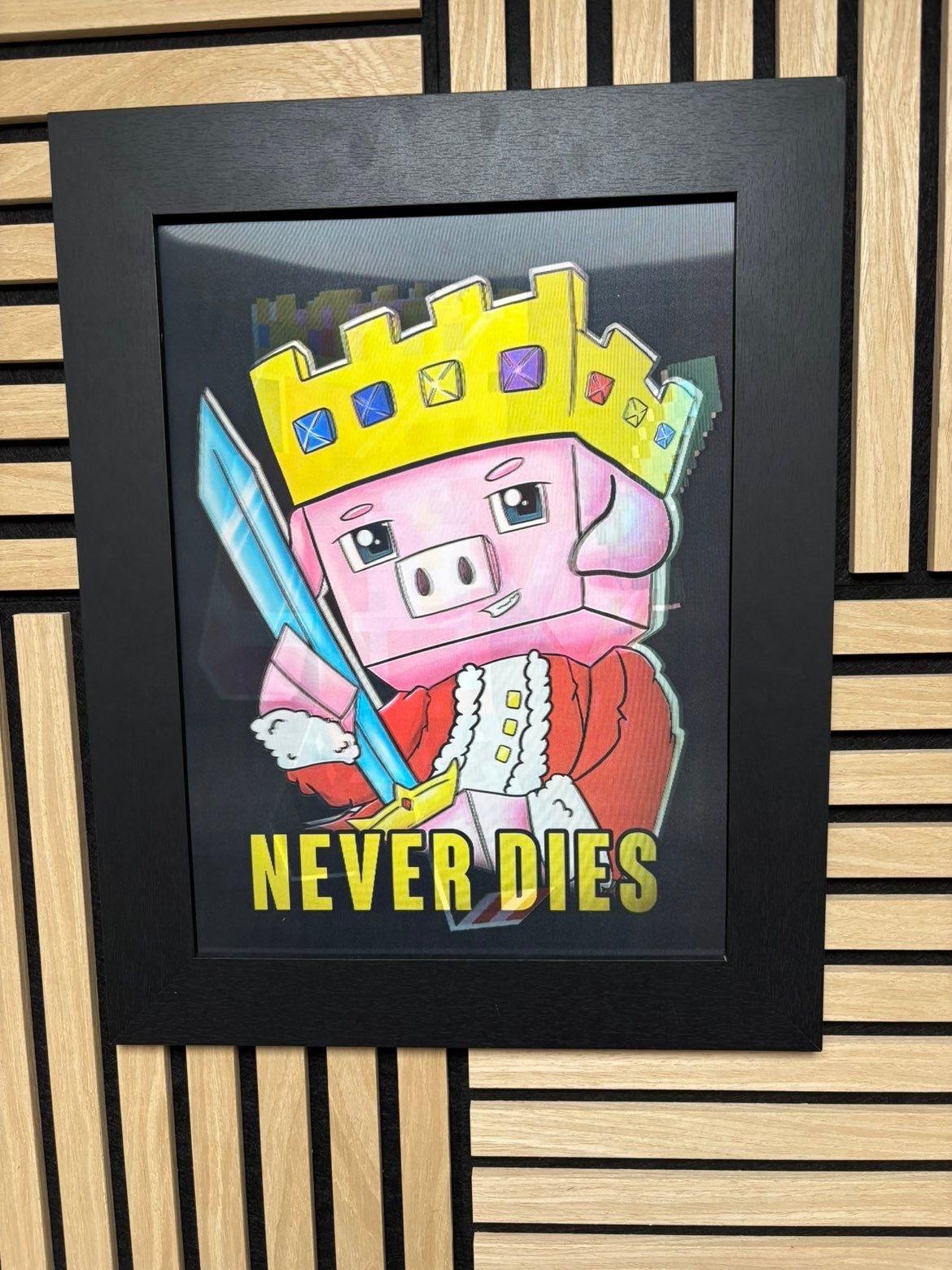 Minecraft 3D Lenticular Poster Framed 30x40cm