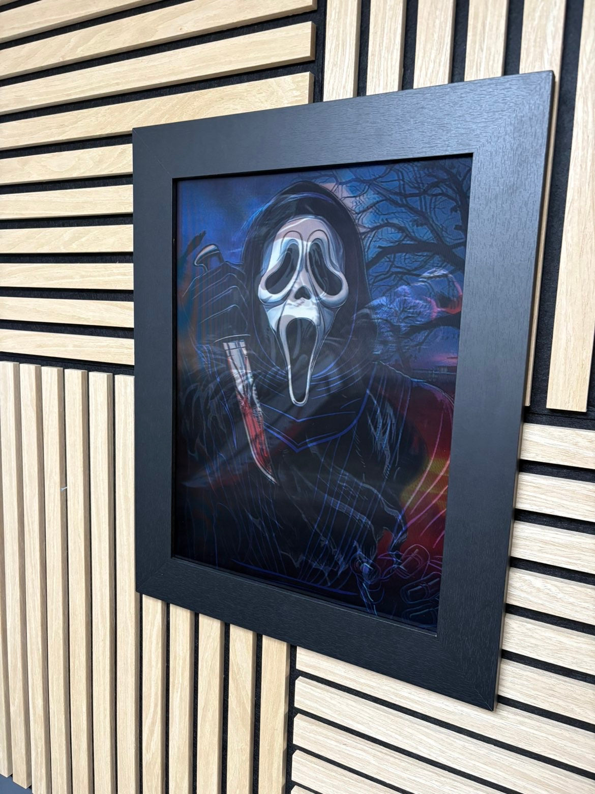 Scream 3D Lenticular Poster Framed 30x40cm