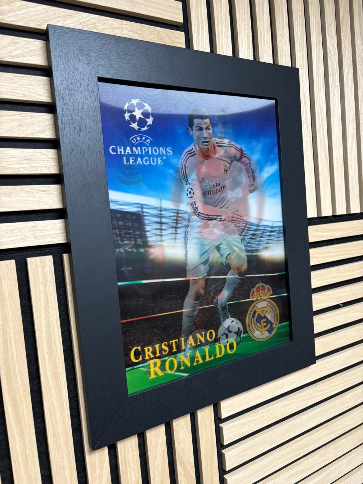 Cristiano Ronaldo 3D Lenticular Poster Framed 30x40cm