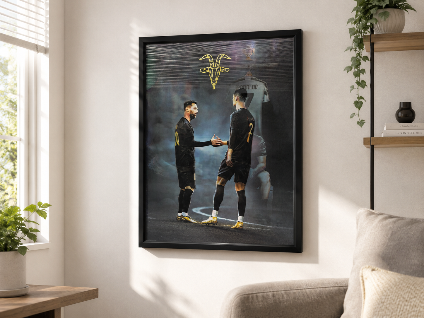 Messi X Ronaldo Legends 3D Poster