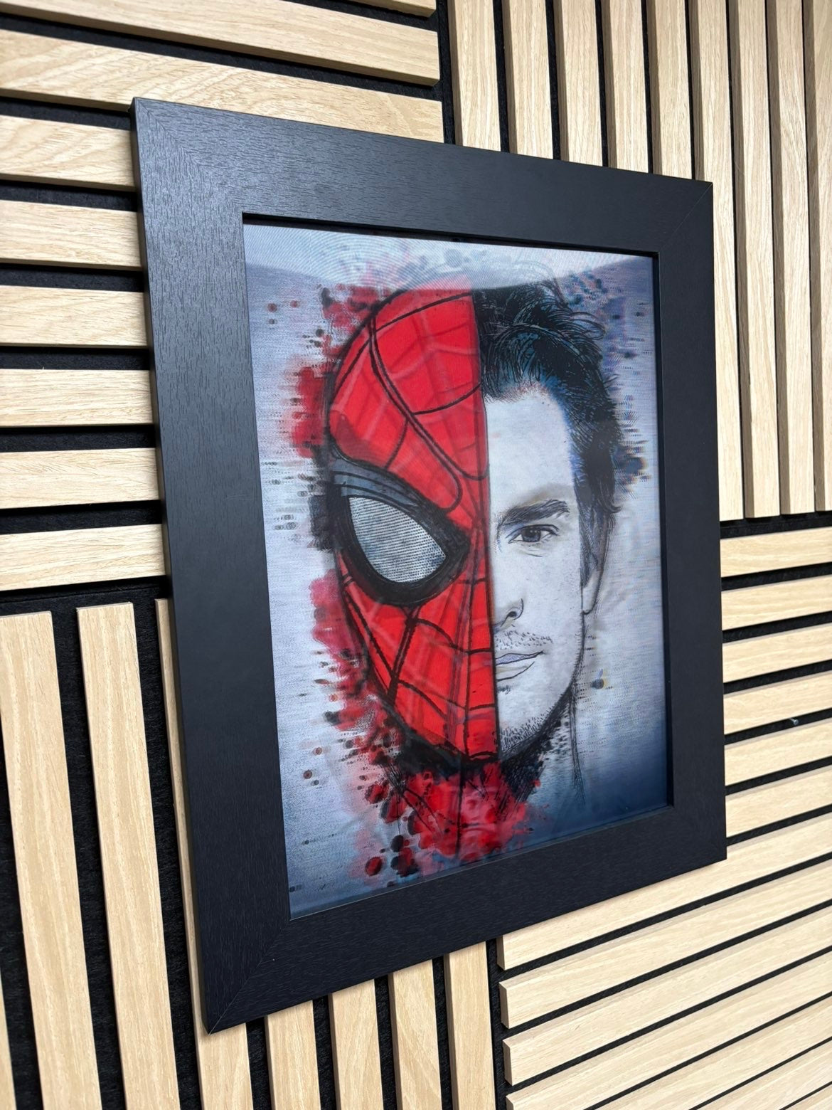 Spiderman 3D Lenticular Poster Framed 30x40cm