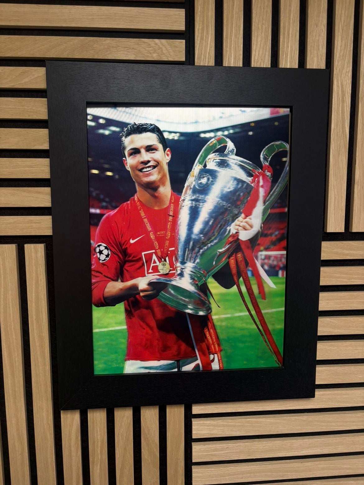 Ronaldo CR7 3D Lenticular Poster Framed 30x40cm