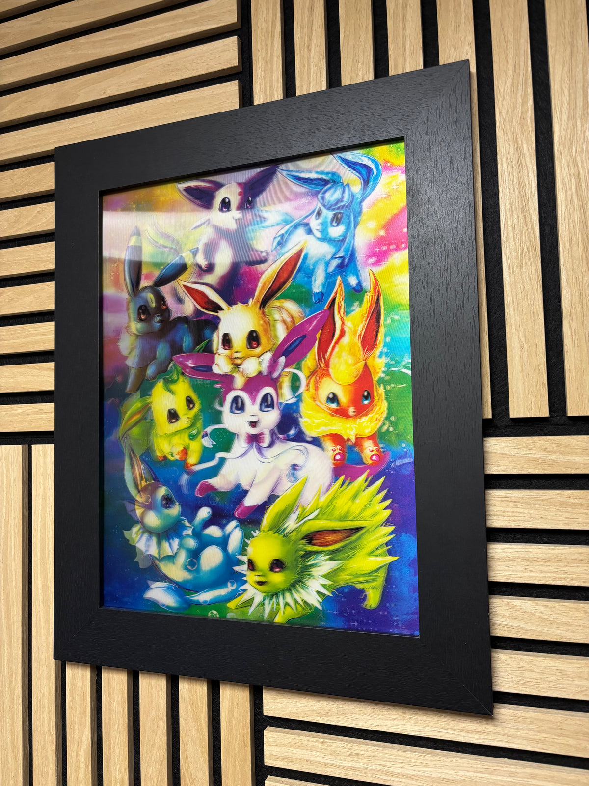 Anime/Pokemon 3D Lenticular Poster Framed 30x40cm