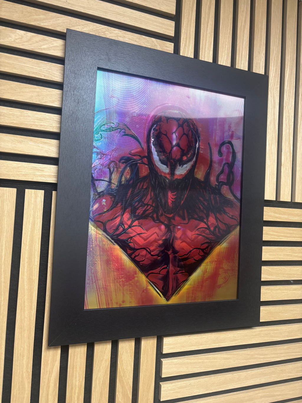 Venom 3D Lenticular Poster Framed 30x40cm