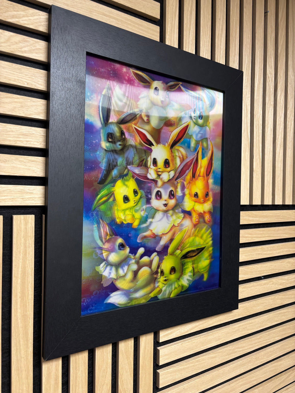Anime/Pokemon 3D Lenticular Poster Framed 30x40cm