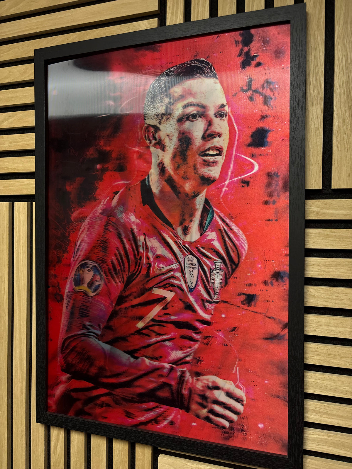 Cristiano Ronaldo 3D Lenticular Poster Framed 40x60cm
