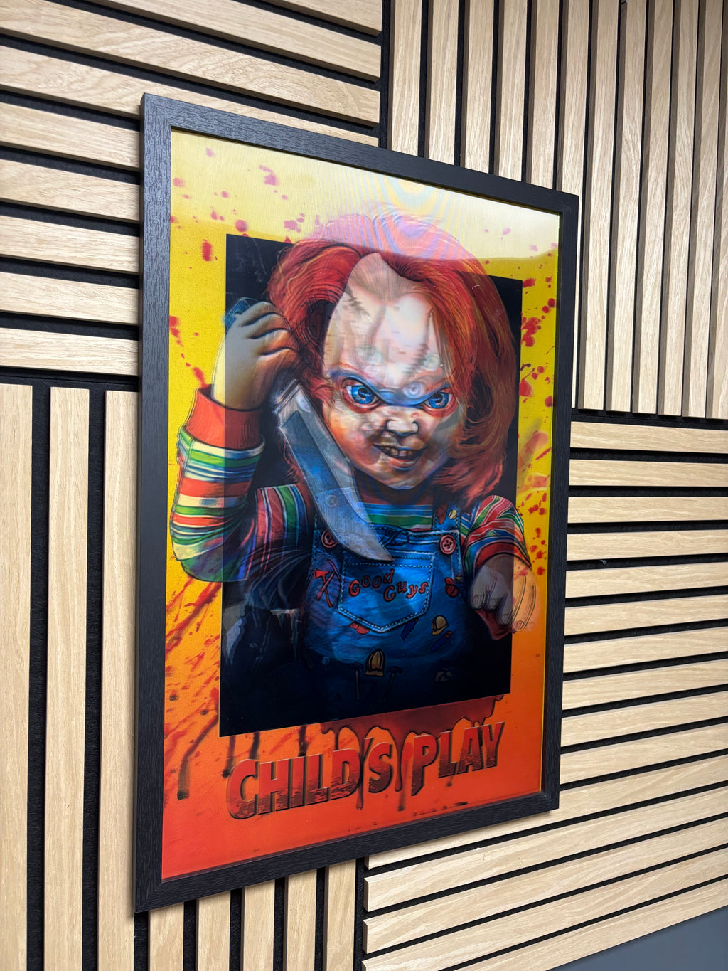 Chucky Childs Play 3D Lenticular Poster Framed 40x60cm