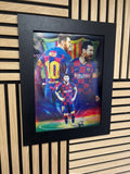 Messi 3D Lenticular Poster Framed 30x40cm