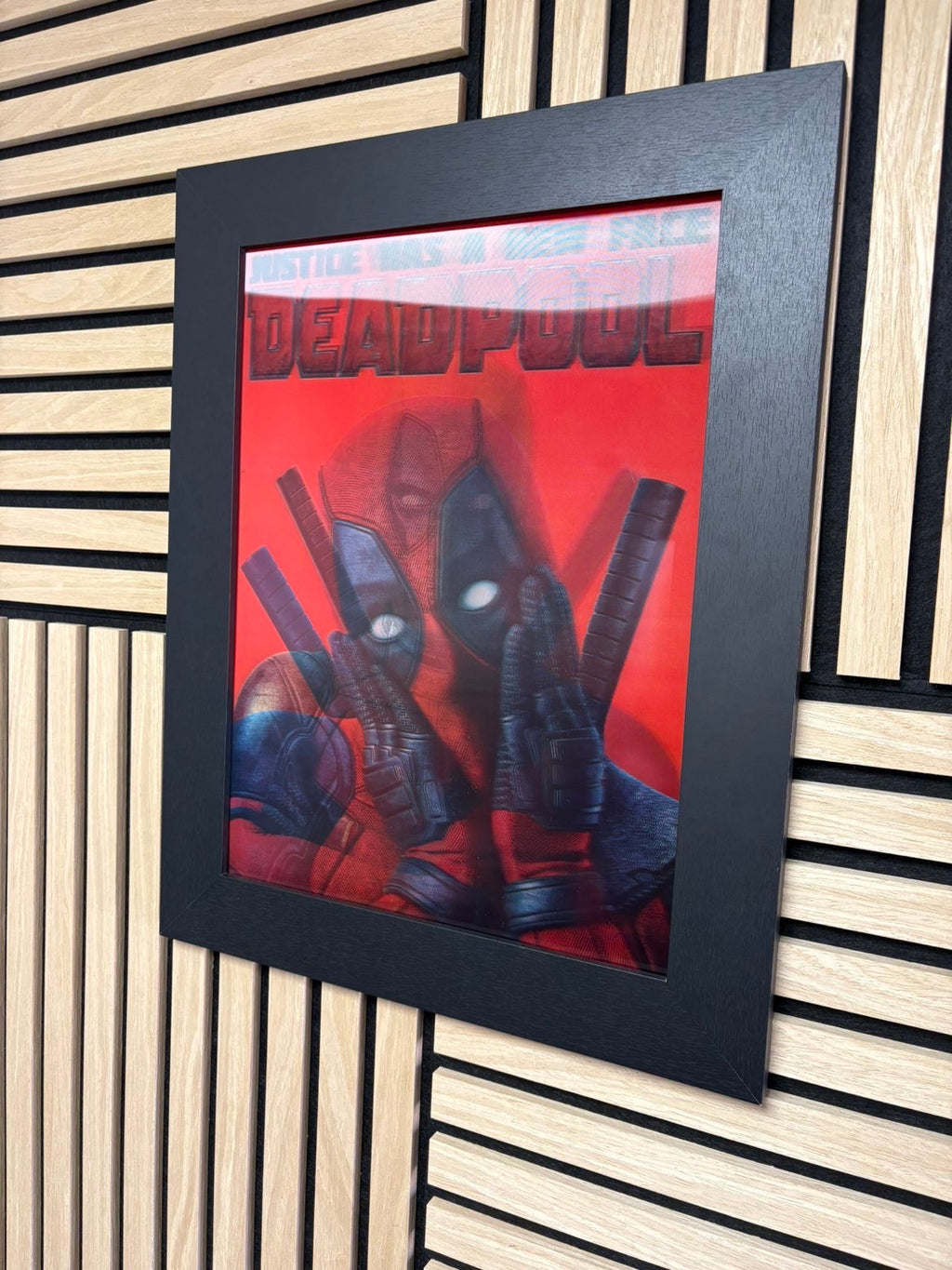 Deadpool 3D Lenticular Poster Framed 30x40cm