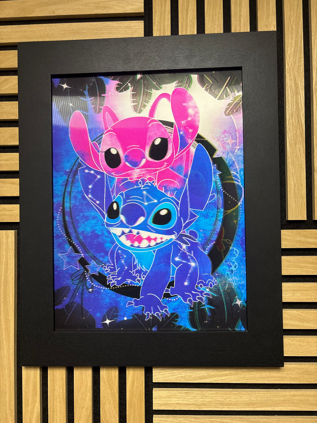 Stitch 3D Lenticular Poster Framed 30x40cm
